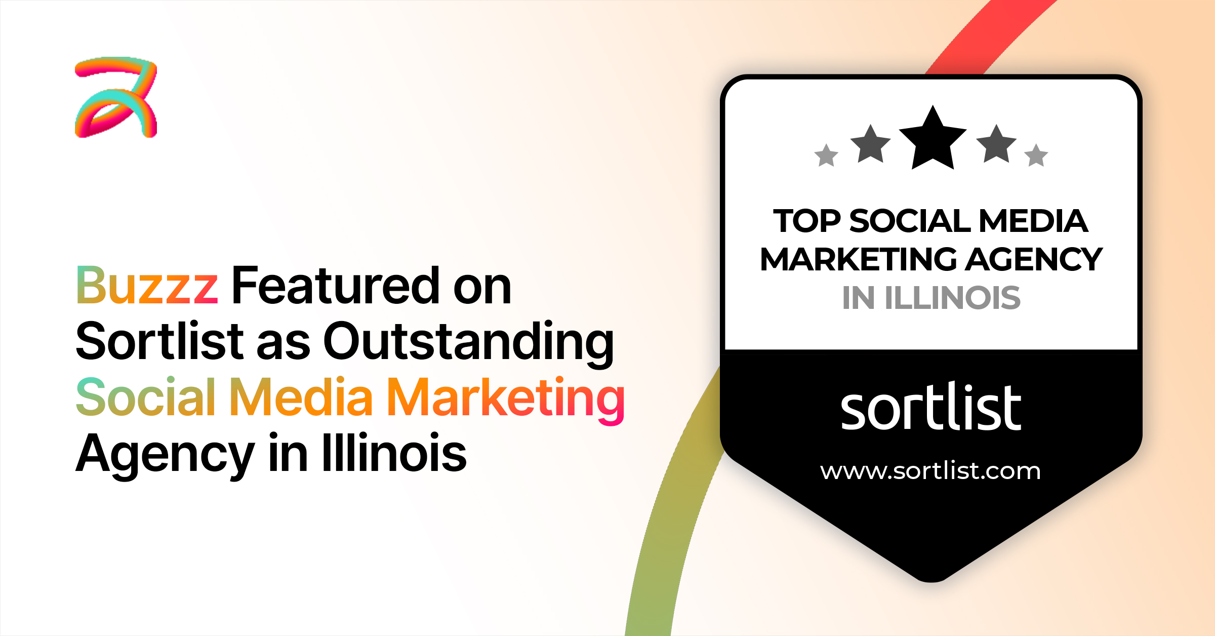 Buzzz Featured on Sortlist as Outstanding Social Media Marketing Agency in Illinois