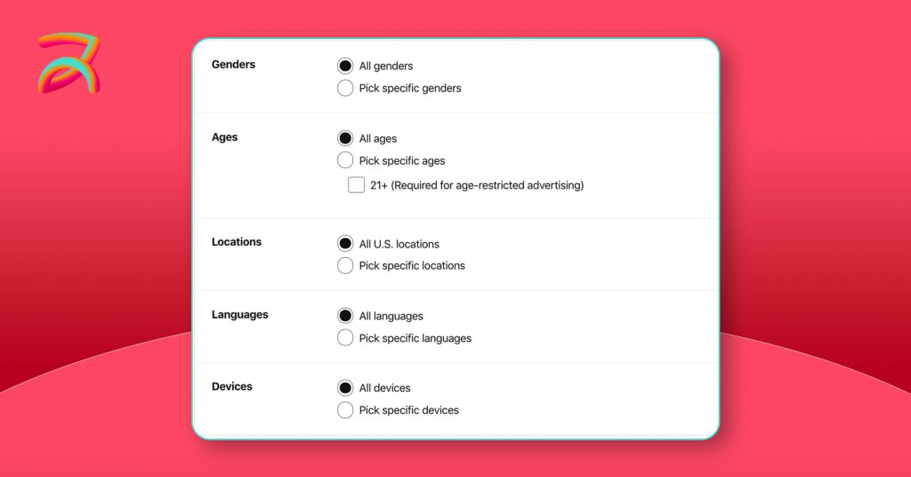 Pinterest Advertising Targeting Options