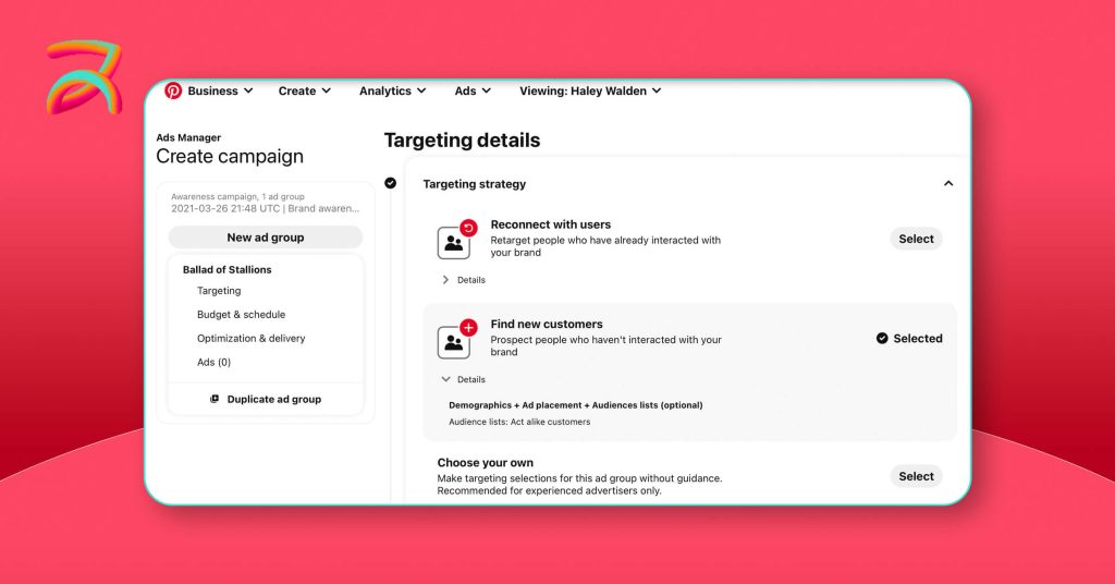 Setting Up Your First Pinterest Ad Campaign